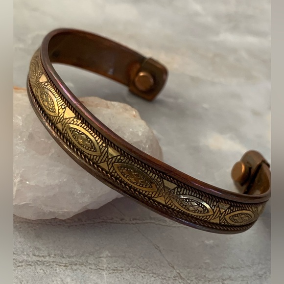 Vintage Jewelry - Copper and Brass Cuff Bracelet